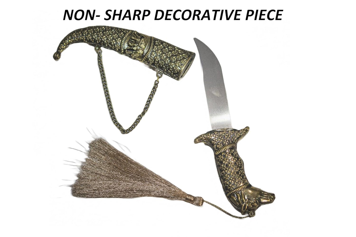 Royal Katari for Groom with Copper Color Rajputana Style Made of Metal (Non Sharp)