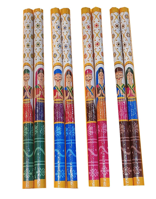Dandiya Sticks Raja Rani Print Design for Garba Dance/Dandiya Nights (5)