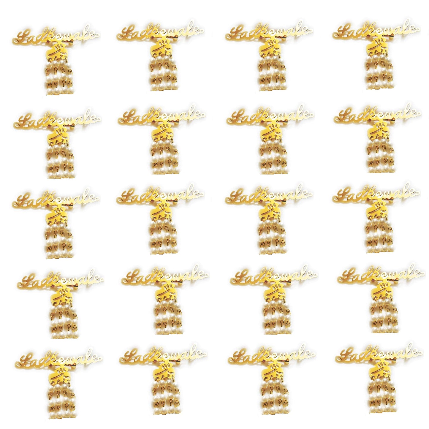 Ladkewale Gold Plated Brouch/Brooch Pin Pack for Men & Women