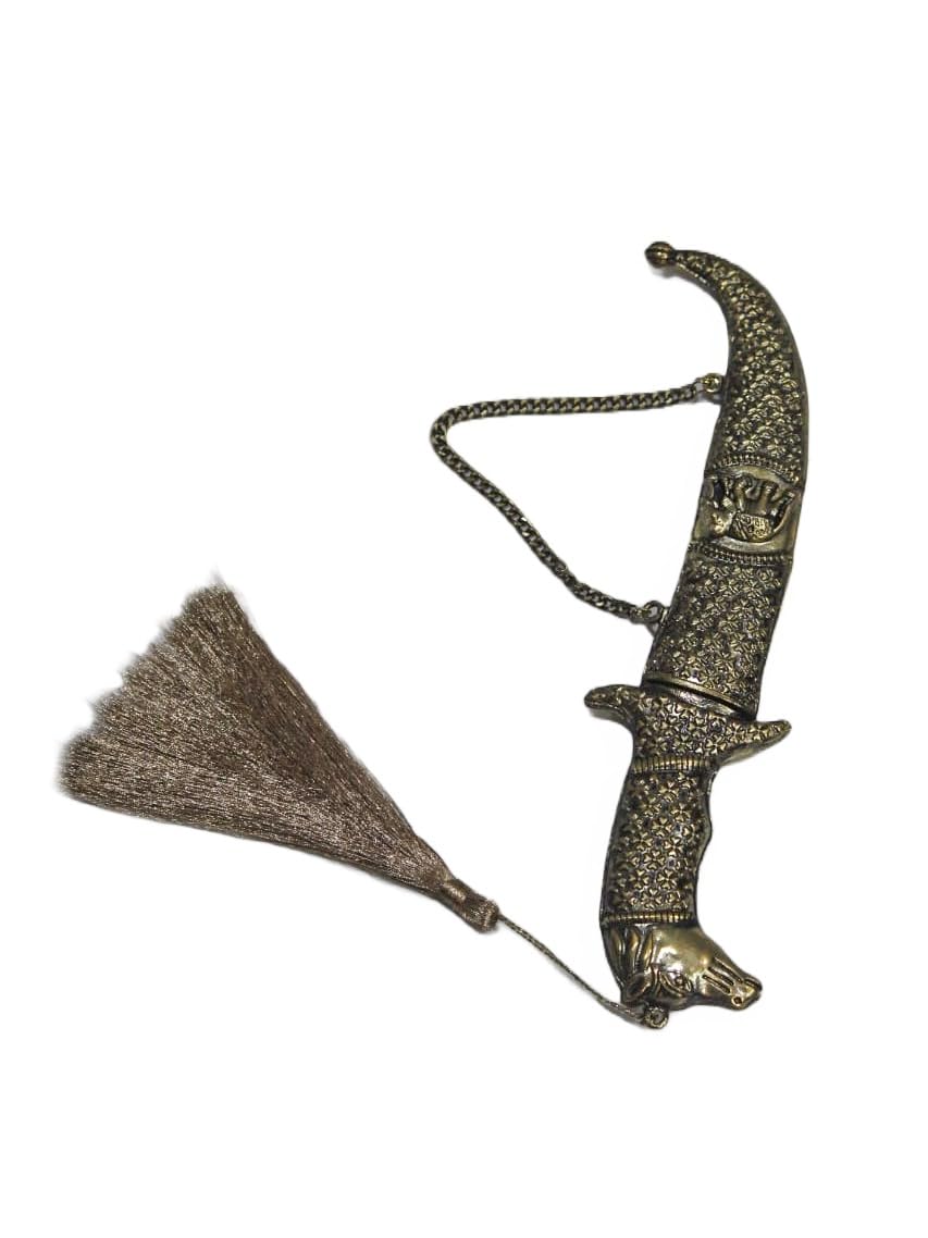 Royal Katari for Groom with Copper Color Rajputana Style Made of Metal (Non Sharp)