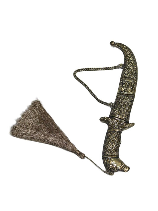 Royal Katari for Groom with Copper Color Rajputana Style Made of Metal (Non Sharp)