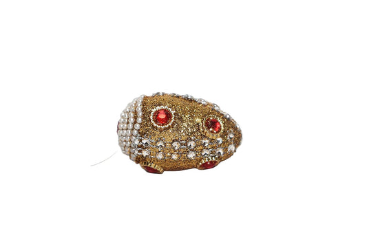 Pooja supari/Supari Gola Decorated with Glitter & Pearls Used in Weddings and Festival Rituals (10)