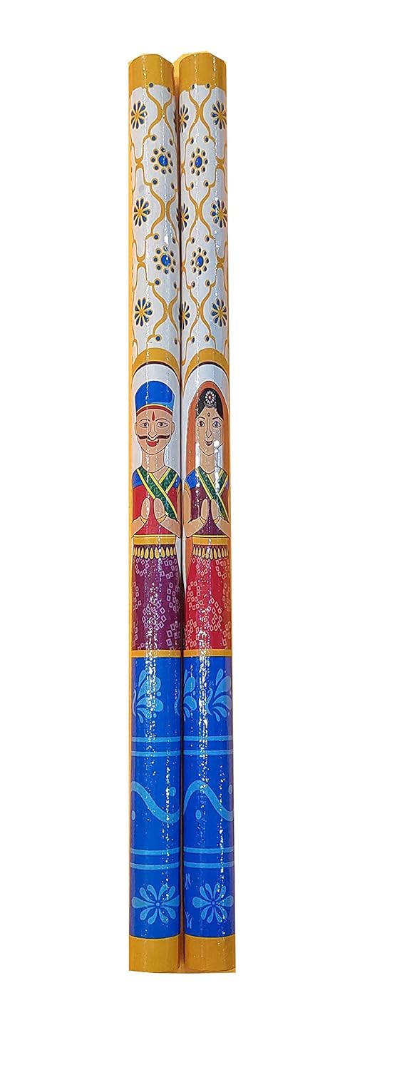 Dandiya Sticks Raja Rani Print Design for Garba Dance/Dandiya Nights (5)