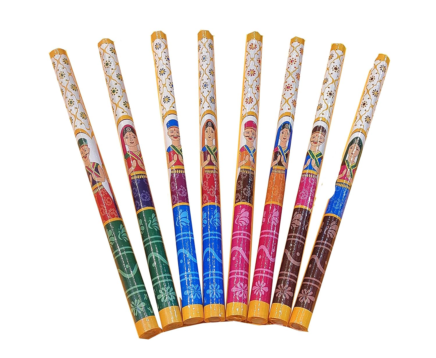 Dandiya Sticks Raja Rani Print Design for Garba Dance/Dandiya Nights (5)
