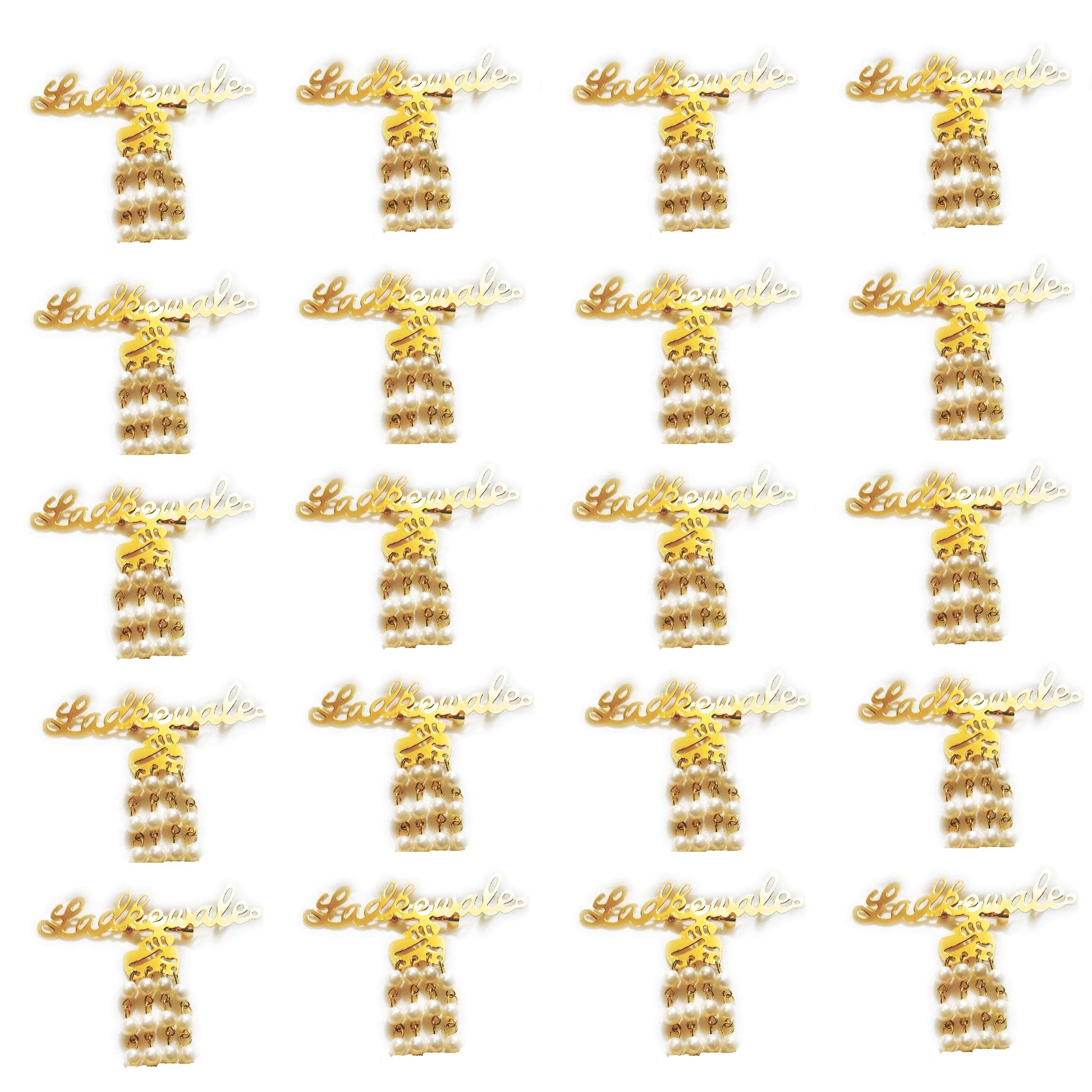 Ladkewale Gold Plated Brouch/Brooch Pin Pack for Men & Women